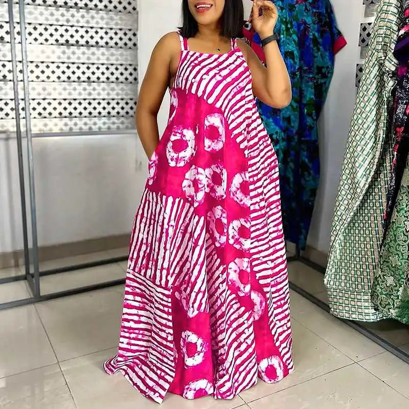 Robe été sans manche grande taille