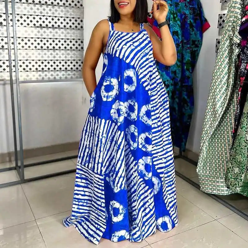 Robe été sans manche grande taille